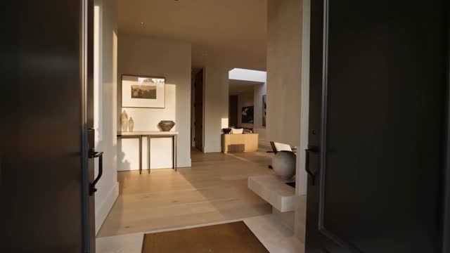 Luxury residence entrance framing